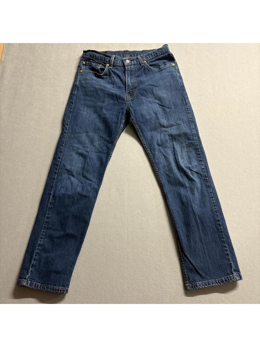 Levis 505 Regular Fit Jeans Mens 32x30 Blue Denim Straight Leg Pants